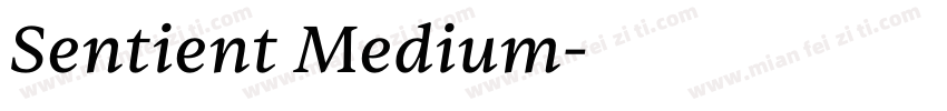 Sentient Medium字体转换